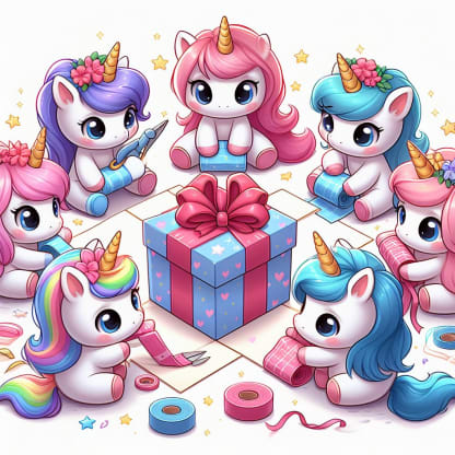 Unicorns che impacchettano la release
